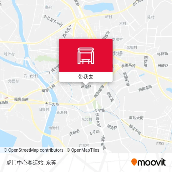 虎门中心客运站地图