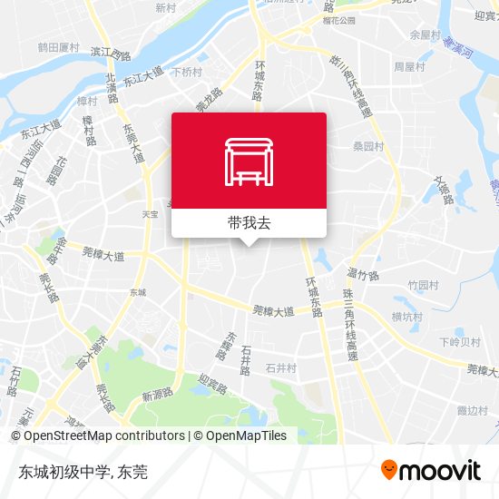 东城初级中学地图