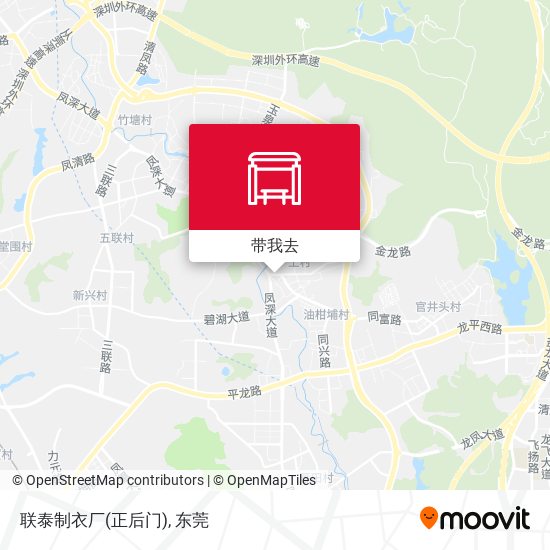 联泰制衣厂(正后门)地图