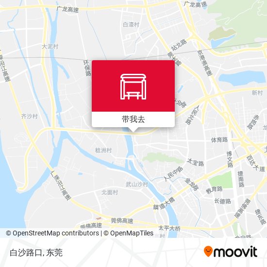 白沙路口地图
