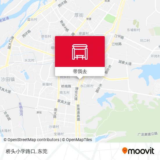 桥头小学路口地图