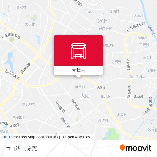 竹山路口地图