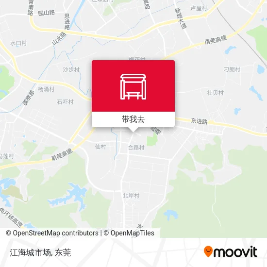 江海城市场地图