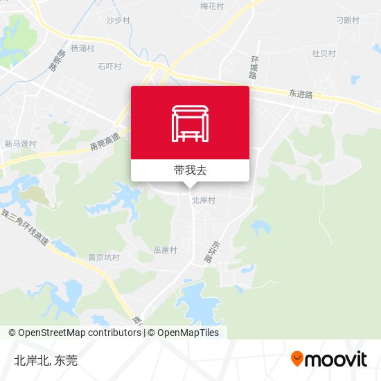 北岸北地图