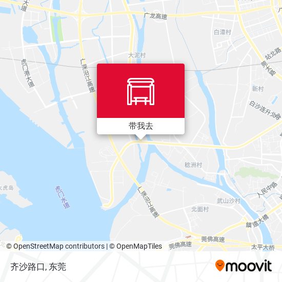 齐沙路口地图