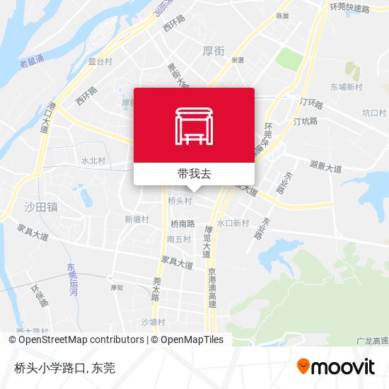 桥头小学路口地图