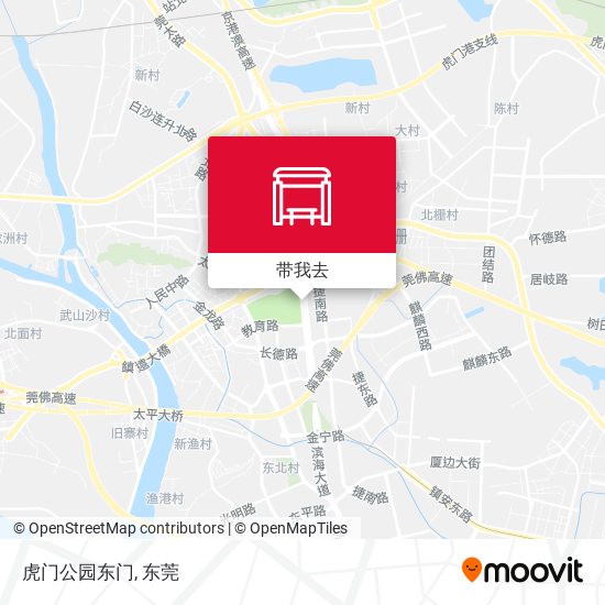 虎门公园东门地图