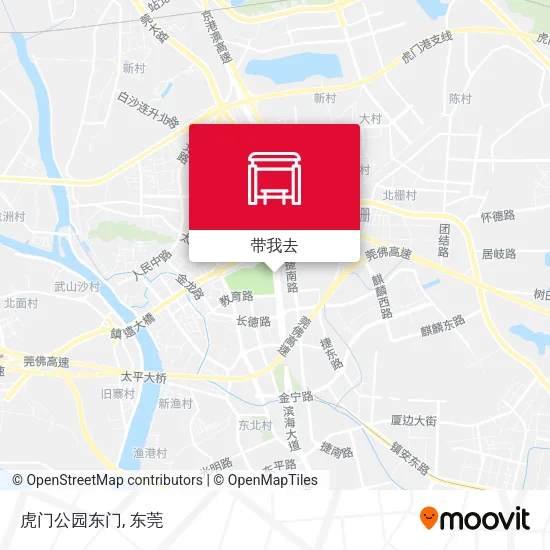 虎门公园东门地图