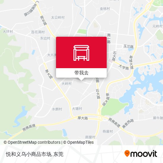 悦和义乌小商品市场地图