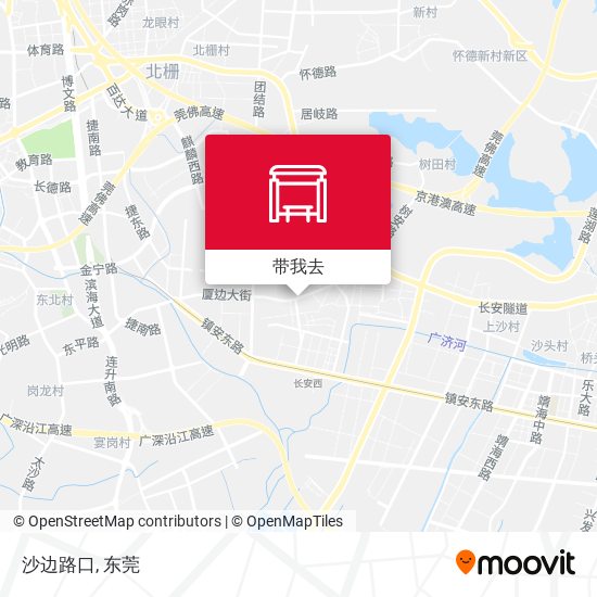 沙边路口地图