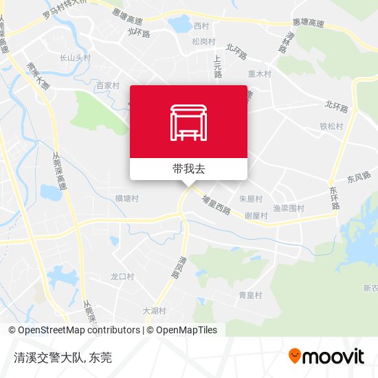 清溪交警大队地图