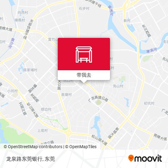 龙泉路东莞银行地图