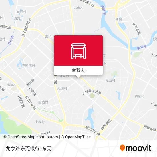 龙泉路东莞银行地图
