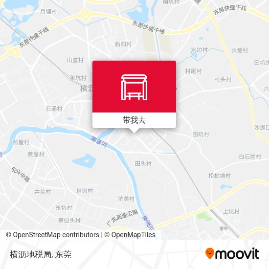 横沥地税局地图