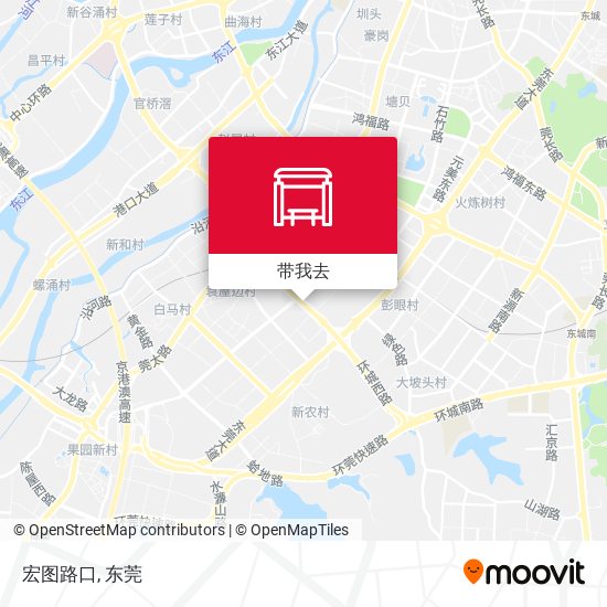 宏图路口地图