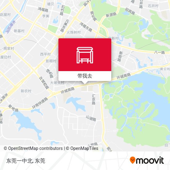 东莞一中北地图