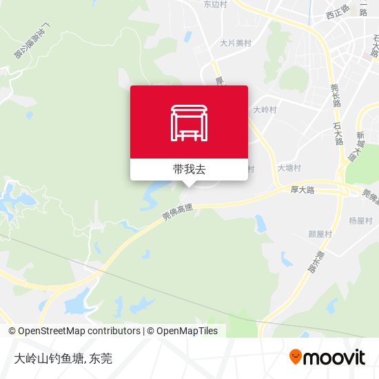 大岭山钓鱼塘地图