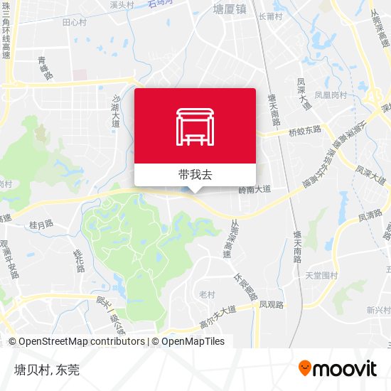 塘贝村地图