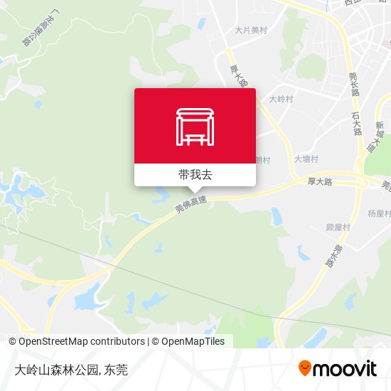 大岭山森林公园地图