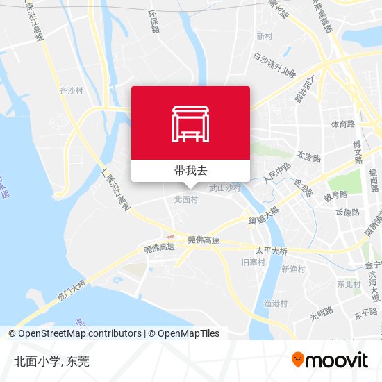 北面小学地图