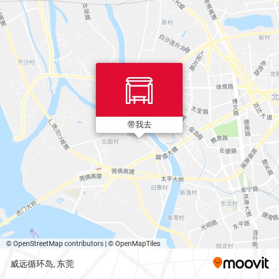 威远循环岛地图