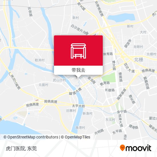 虎门医院地图