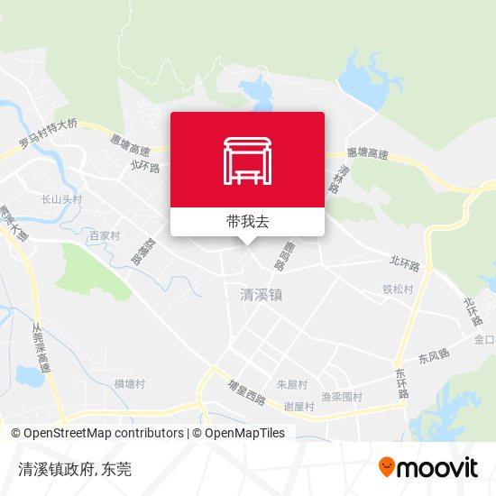 清溪镇政府地图