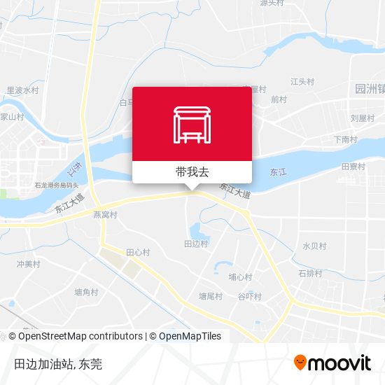 田边加油站地图