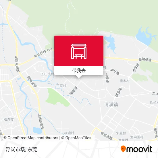 浮岗市场地图
