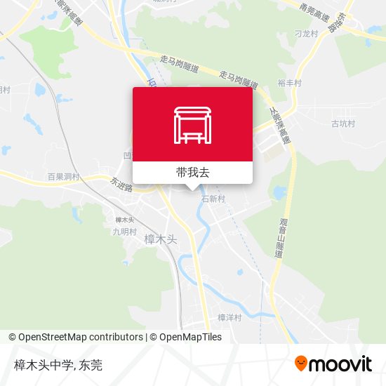 樟木头中学地图