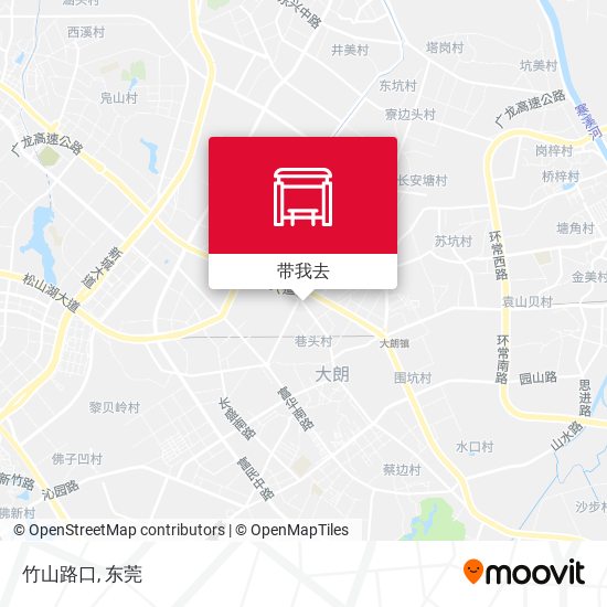 竹山路口地图