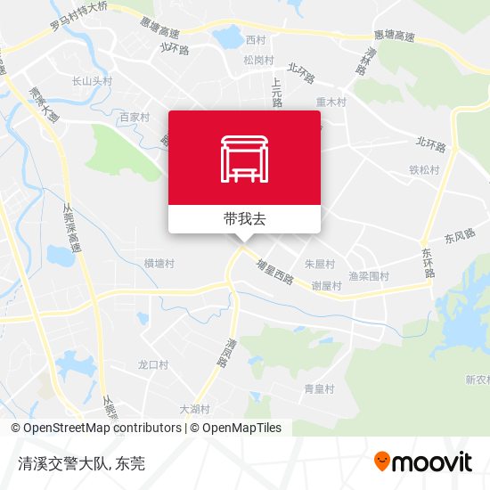 清溪交警大队地图