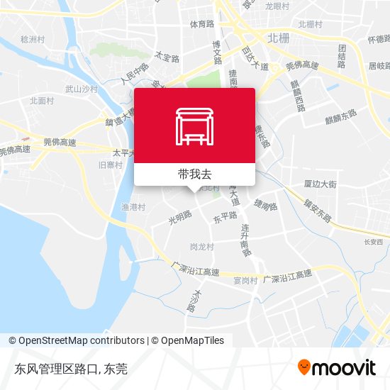 东风管理区路口地图