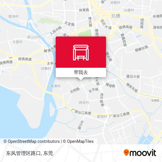东风管理区路口地图