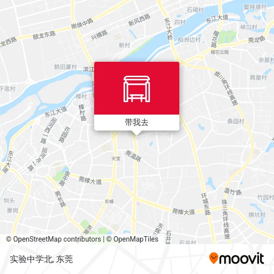 实验中学北地图