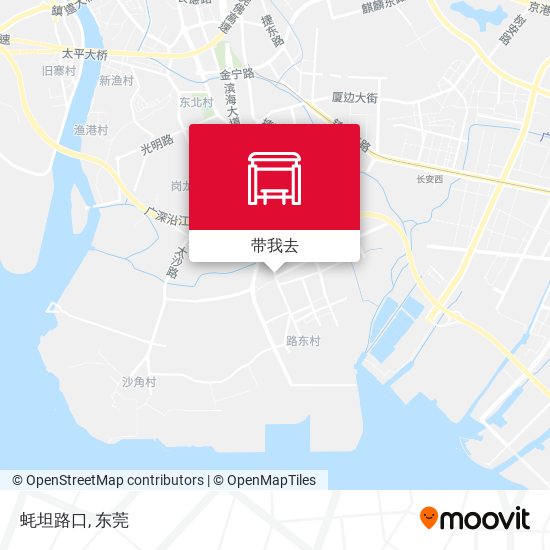 蚝坦路口地图