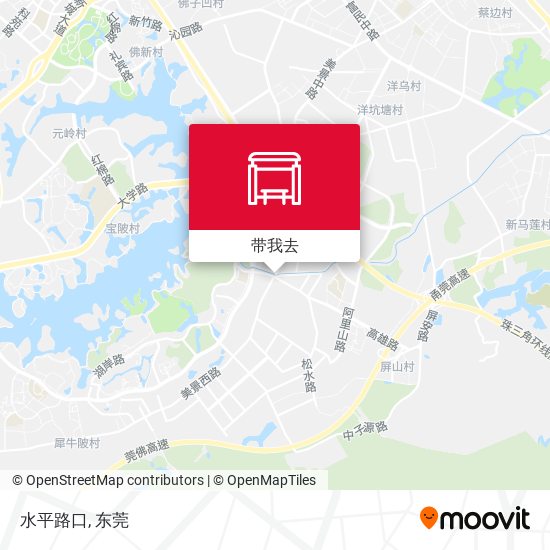 水平路口地图