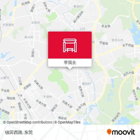 镇田西路地图