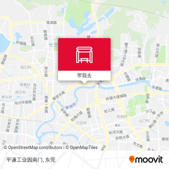 平谦工业园南门地图