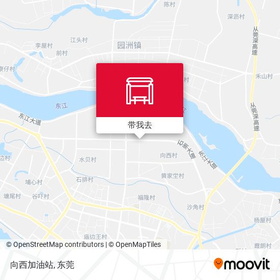 向西加油站地图