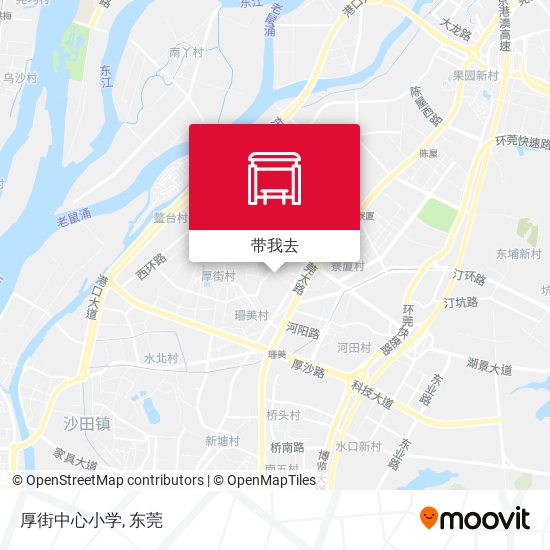 厚街中心小学地图
