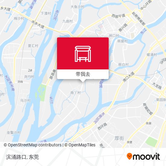 滨涌路口地图
