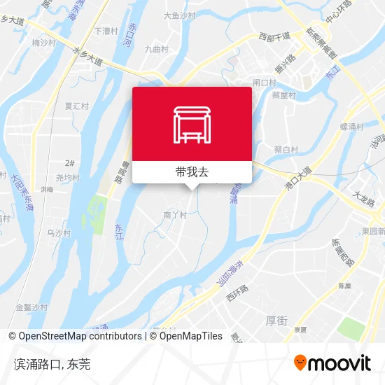 滨涌路口地图