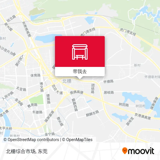 北栅综合市场地图