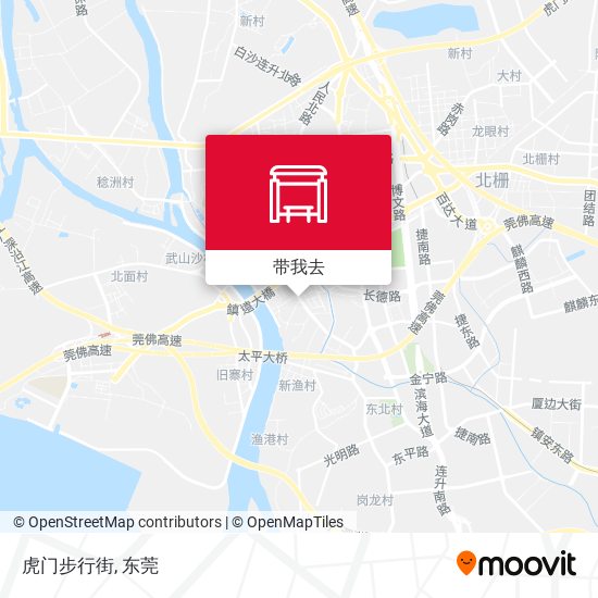 虎门步行街地图