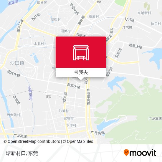 塘新村口地图