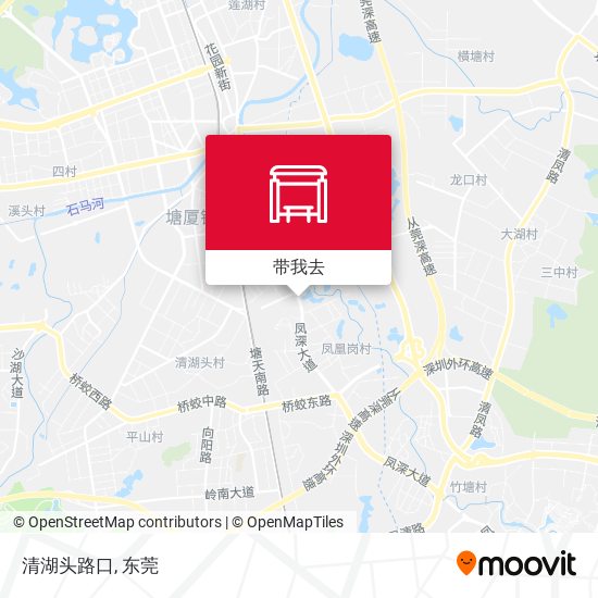 清湖头路口地图