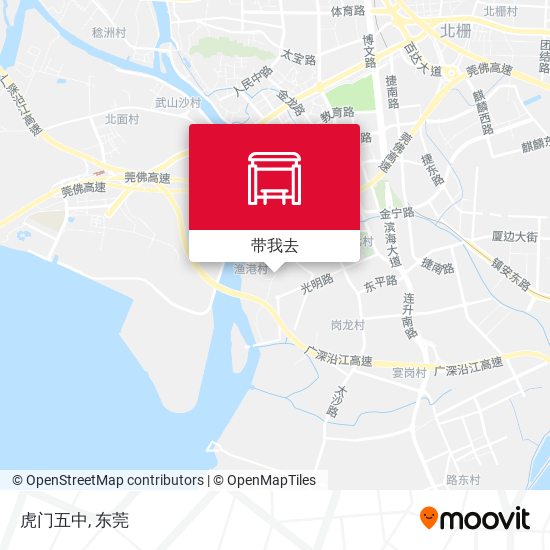 虎门五中地图