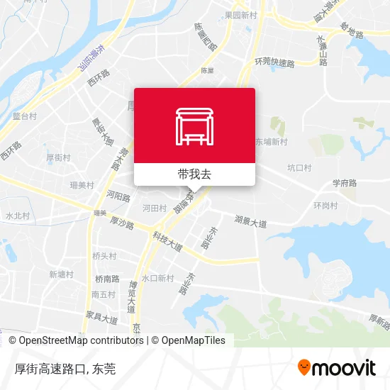厚街高速路口地图