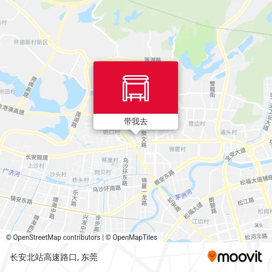 长安北站高速路口地图